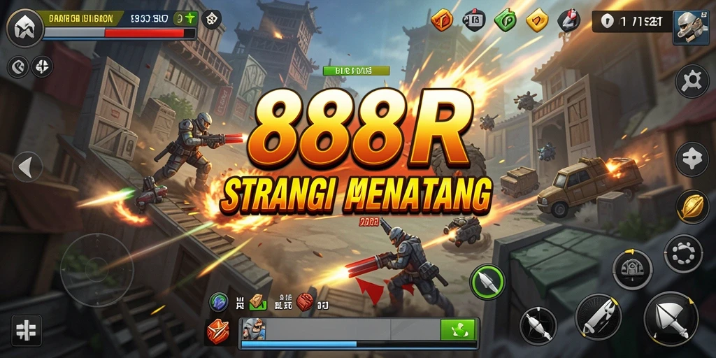 Tampilan gameplay 888R yang memukau dalam pertarungan strategi.