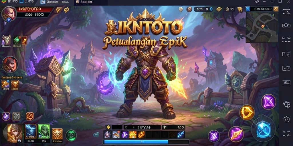 Tangkapan layar utama IKNTOTO menunjukkan aksi pertarungan yang intens.