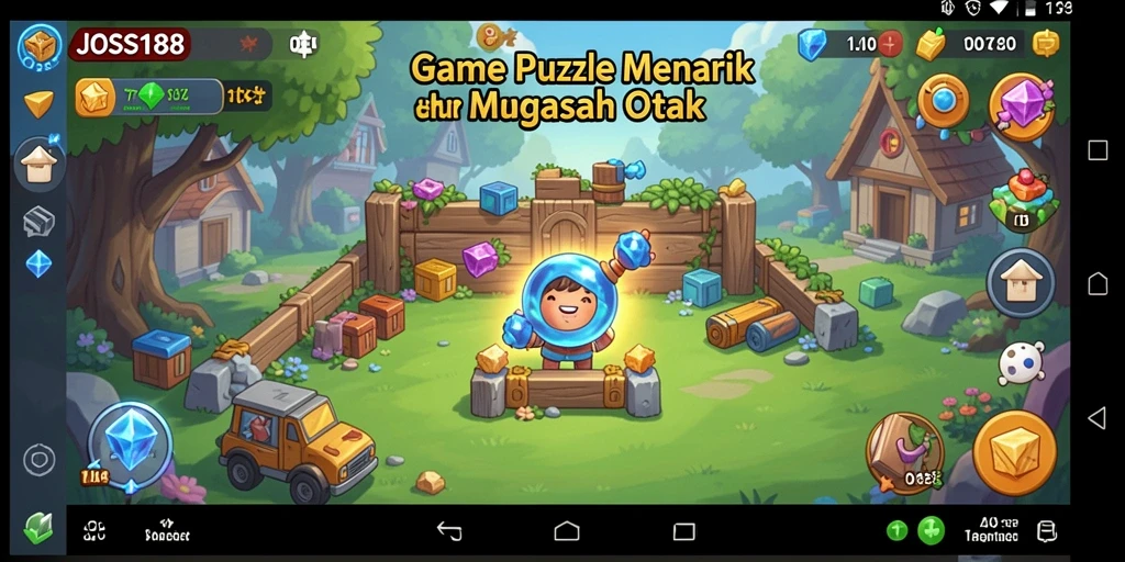 Screenshot gameplay JOSS188 yang menunjukkan tantangan Puzzle.