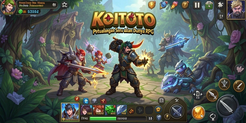 Tampilan gameplay seru di dunia RPG KOITOTO.