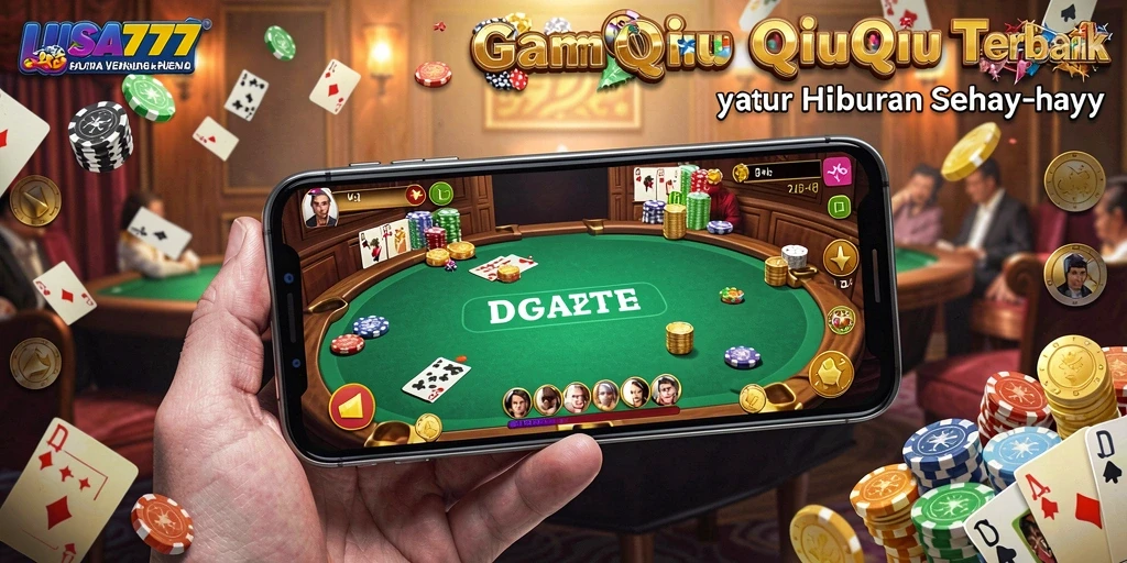 Tampilan menakjubkan dari gameplay QiuQiu di LUSA777.