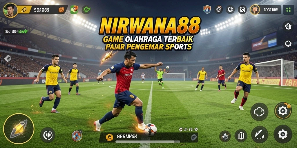 Tampilan gameplay menarik dari NIRWANA88 di lapangan olahraga.