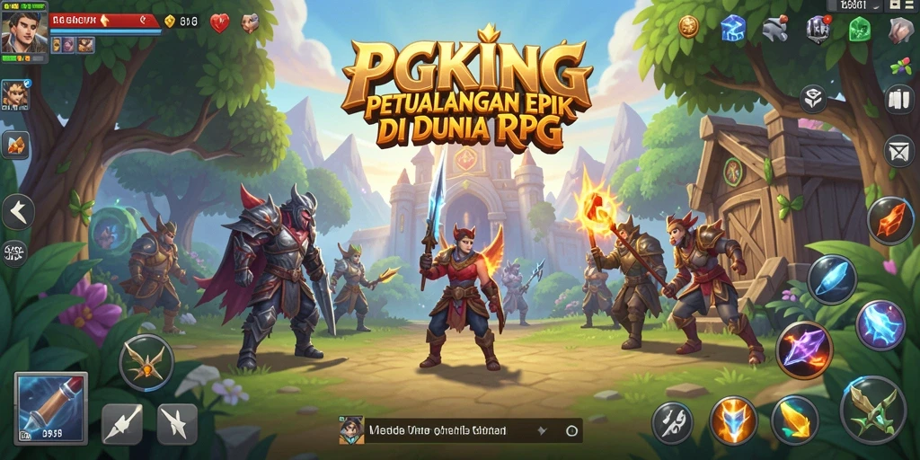 Tangkapan layar menunjukkan pertempuran mendebarkan di dalam permainan RPG.