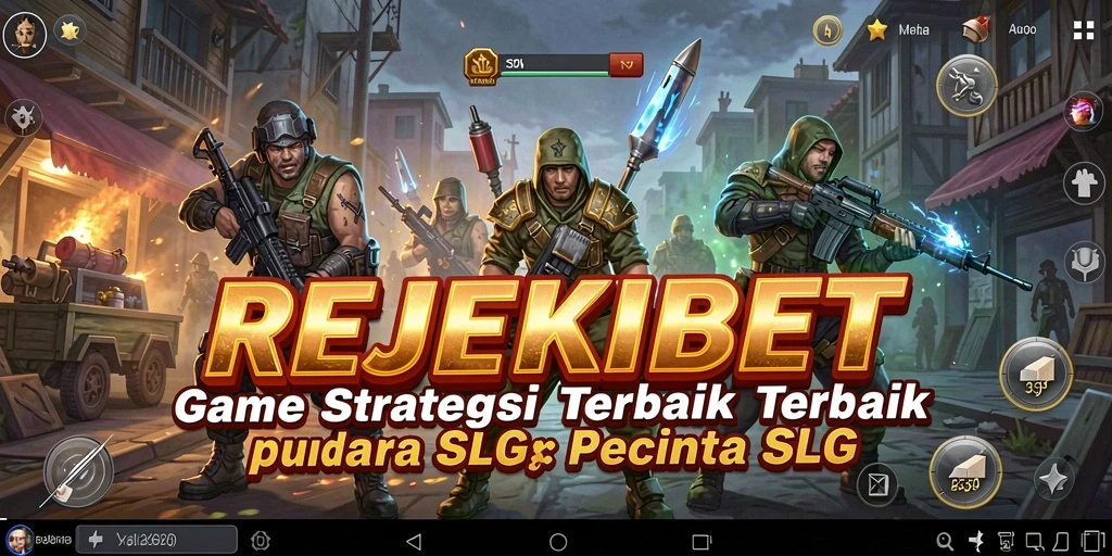 Tampilan gameplay SLG yang mendebarkan dalam REJEKIBET.