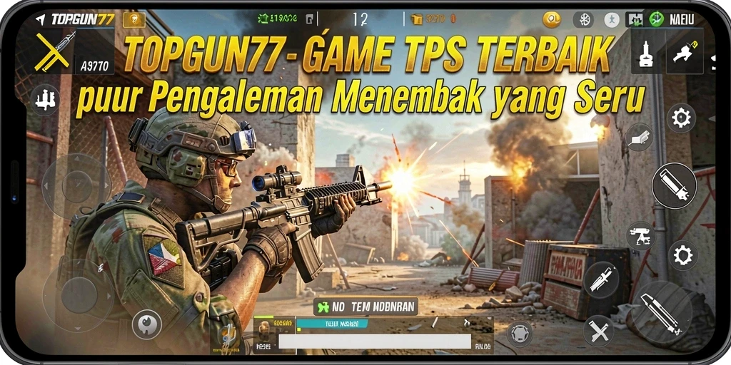 Screenshot gameplay intens dari TOPGUN77 yang menampilkan aksi seru.